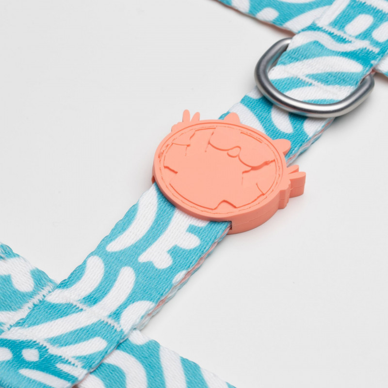 Lindo Dogs Touch H Tipi Köpek Göğüs Tasması Beden Beyaz/Mavi Small