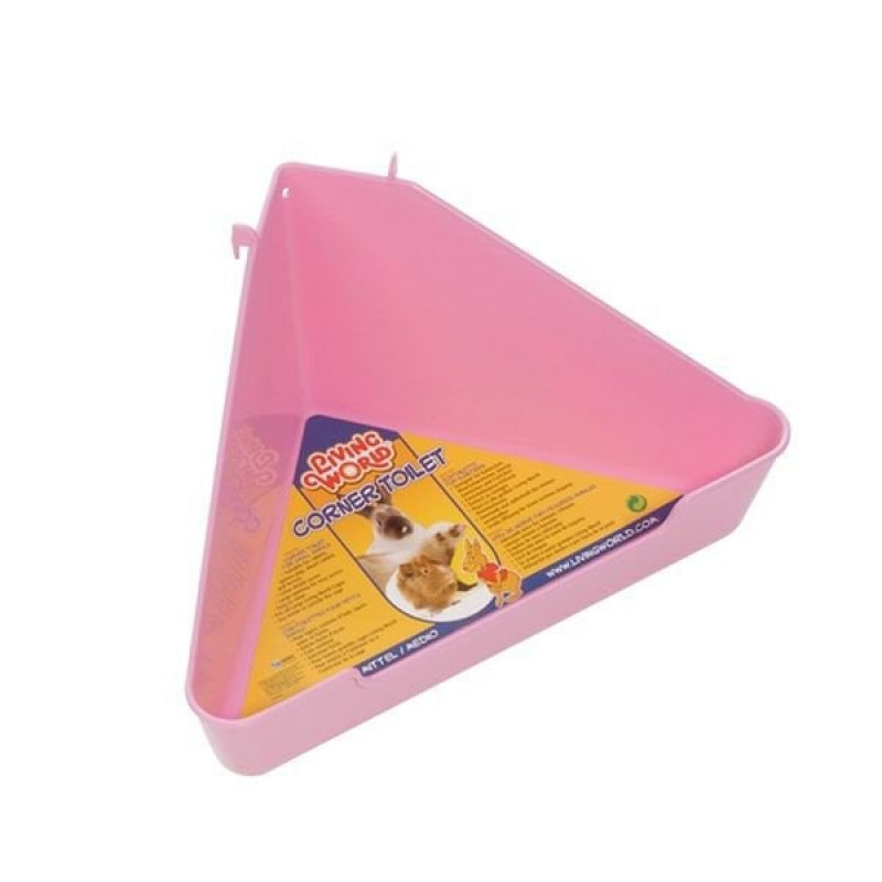 Living World 20x32 Cm Üçgen Tuvaleti Pembe | Tavşan Diğer Aksesuarı Living World 20x32 Cm Üçgen Tuvaleti Pembe | Tavşan Diğer Aksesuarı