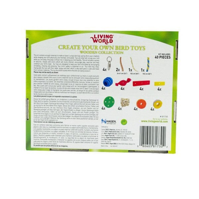Living World Kuş Oyuncak Yapma Seti -Ahşap