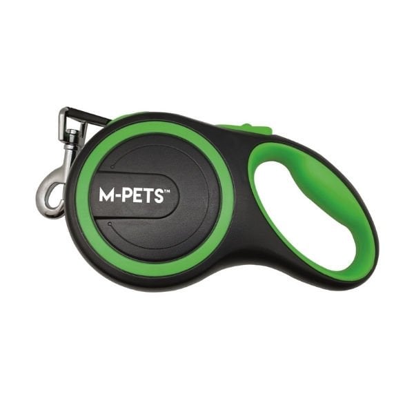 M-Pets 5 Mt Liberty Otomatik Şerit Gezdirme Kayışı M Yeşil | Köpek Gezdirme Tasması