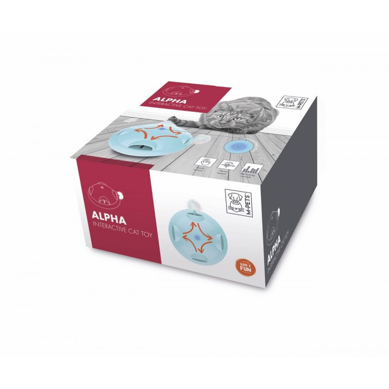 M-Pets Alpha İnteraktif Kedi Oyuncağı ​20x20x9.8 Cm Mavi