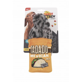 M-Pets Artie Ödül Hazneli Peluş Köpek Oyuncağı 9.2x5x20.5 Cm Gri/Turuncu