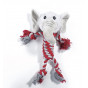 M-Pets Bailey Fil Peluş Köpek Oyuncağı 33x26x10 Cm Beyaz/Kırmızı