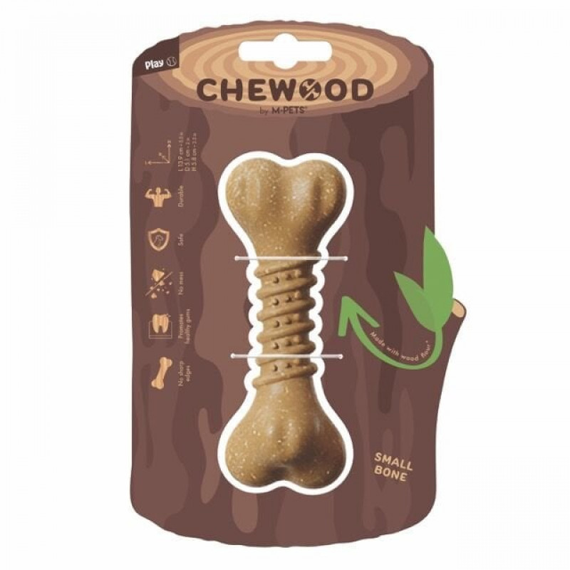 M-Pets Chewood Bone Kemik Köpek Oyuncağı 13.9x5.1x5.8 Cm Small Kahverengi
