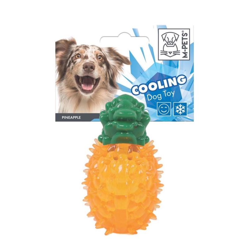 M-Pets Cooling Pineapple 12 Cm  Serinletici Plastik Köpek Oyuncağı Turuncu