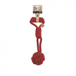 M-Pets Coto Red Tug Ball Örgü Köpek Oyuncağı 36 Cm