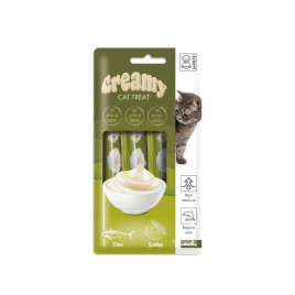 M-Pets Creamy Deniz Taraklı ve Ton Balıklı Sıvı Kedi Ödülü 1 Adet 4x15 Gr