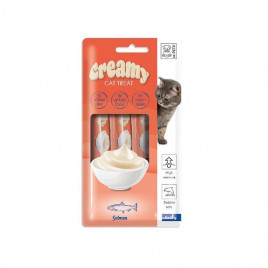 M-Pets Creamy Somonlu Sıvı Kedi Ödül Maması 4x15 Gr