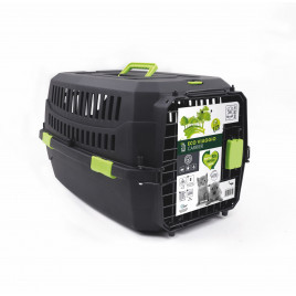 M-Pets Eco Viaggio Carrier Lata Kedi ve Küçük Irk Köpek Taşıma Çantası 58.4x38.7x33 Cm Siyah Small