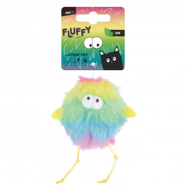 M-Pets Fluffy Catnipli Tüylü Kedi Oyuncağı 10x7x5.5 Cm Mavi/Sarı/Yeşil