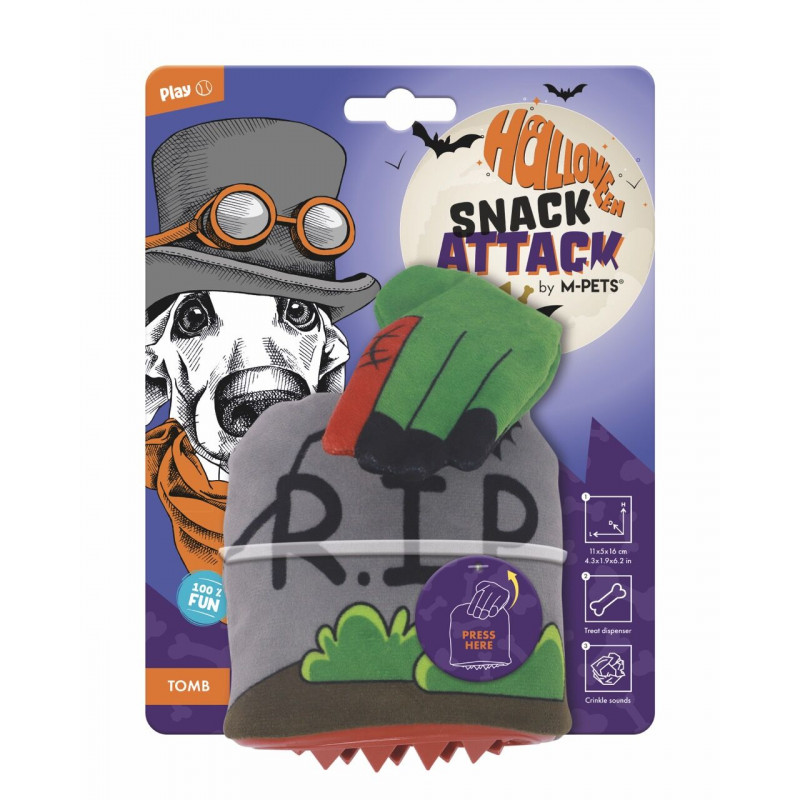 M-Pets Halloween Rip Ödül Hazneli Köpek Oyuncağı 11x5x16 Cm