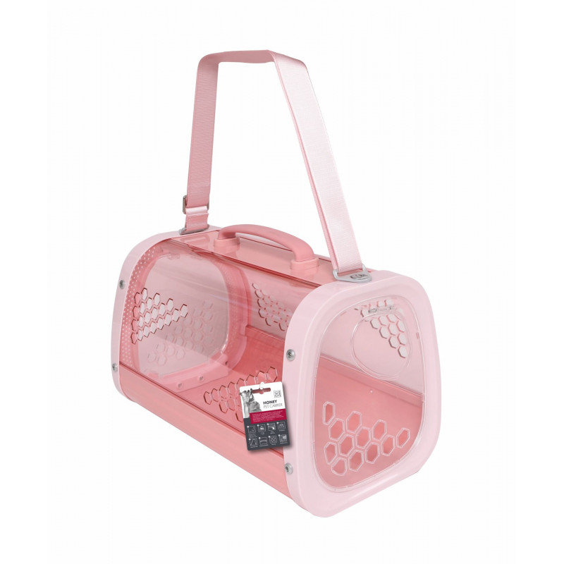 M-Pets Honey Kedi ve Küçük Irk Köpekler için Taşıma Çantası 59.1x38.1x35.4 Cm Pembe