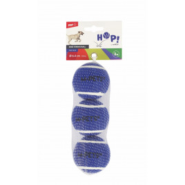 M-Pets Hop Tenis Topu Köpek Oyuncağı 6.4 Cm 3 Adet Mavi