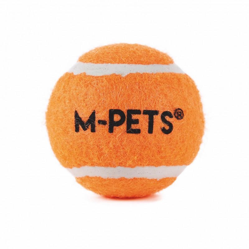 M-Pets Hop Tenis Topu Köpek Oyuncağı 6.4 Cm 3 Adet Turuncu
