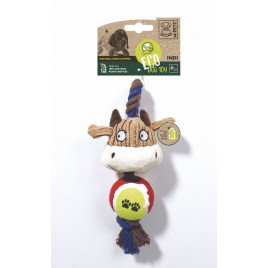 M-Pets Indi Peluş Köpek Oyuncağı 24x13x6 Cm Renkli