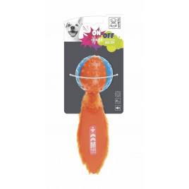 M-Pets Meteor Sesli Kauçuk Köpek Oyuncağı 25 Cm Mavi/Turuncu