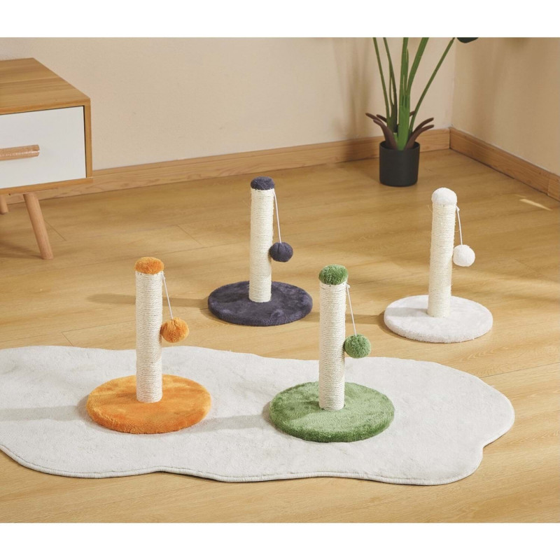 M-Pets My First Ponponlu Kedi Tırmalama Tahtası 24x24x30 Cm Gri