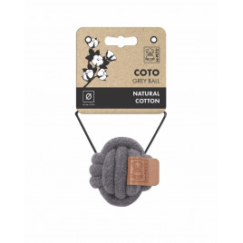 M-Pets Örgü 6.5 Cm Top Kedi ve Köpek Oyuncağı Gri