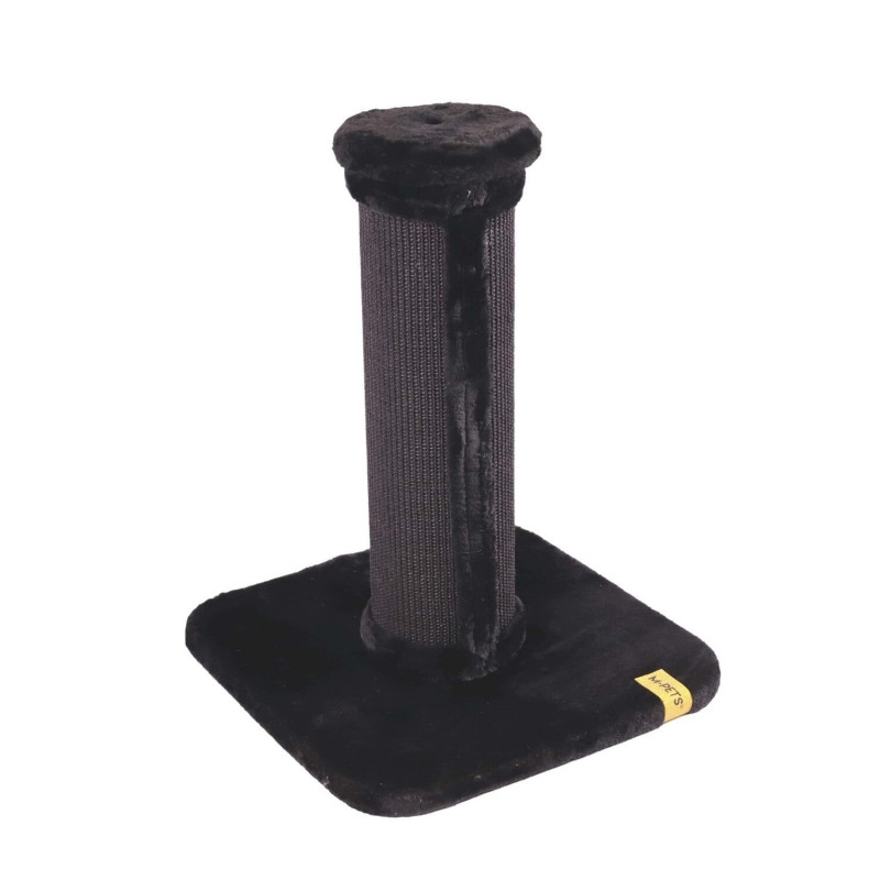 M-Pets Panther Premium Colonna Peluş Kedi Tırmalama Tahtası Siyah 50x50x65 Cm