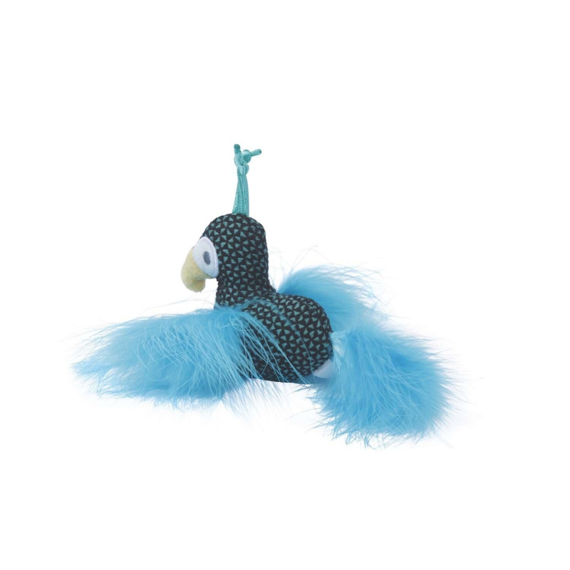 M-Pets Plume Peaock Catnipli Kedi Oyuncağı 7x9x3 Cm Mavi