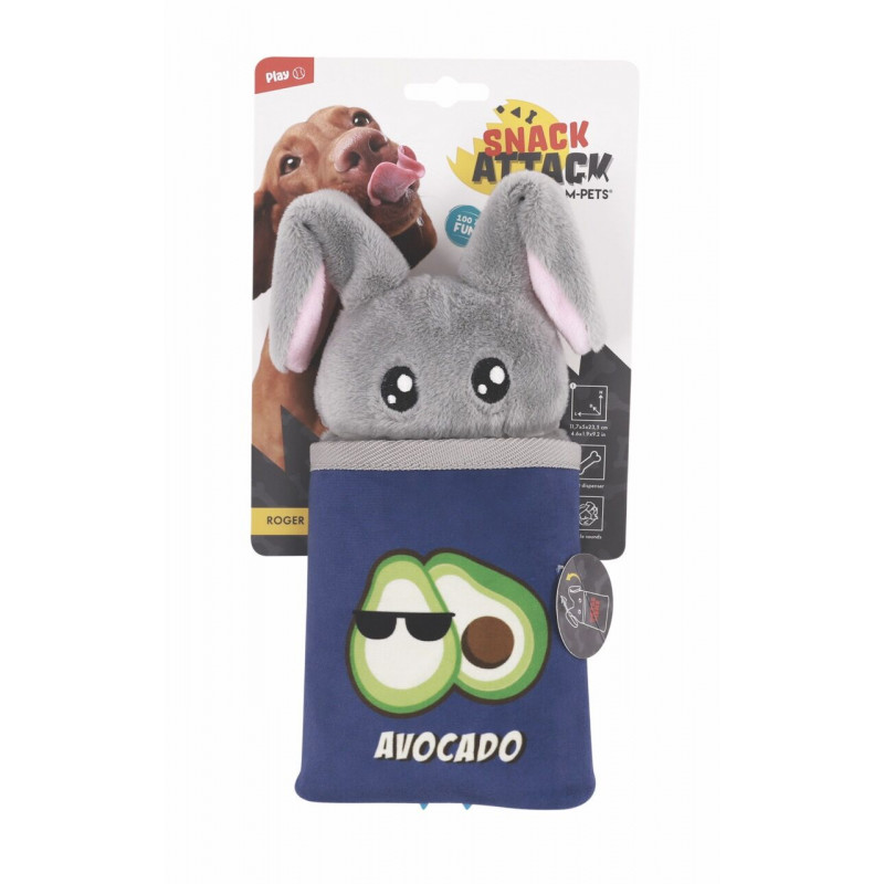 M-Pets Roger Snack Attack Ödül Hazneli Peluş Köpek Oyuncağı 11.7x5x23.5 Cm