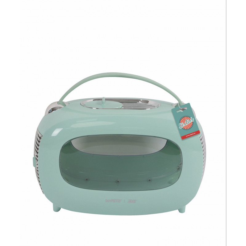 M-Pets Sixties Classic Kedi ve Küçük Irk Köpek Taşıma Çantası 48x29x30 Cm Mavi