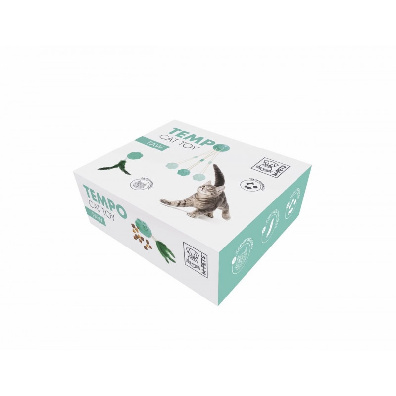 M-Pets Tampo Catnipli Ödül Hazneli Plastik Kedi Oyuncağı 12.5x9.5x5.5 Cm Yeşil