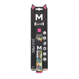 M-Pets Urban Style Graffiti Köpek Boyun Tasması Large 38,1x66 Cm