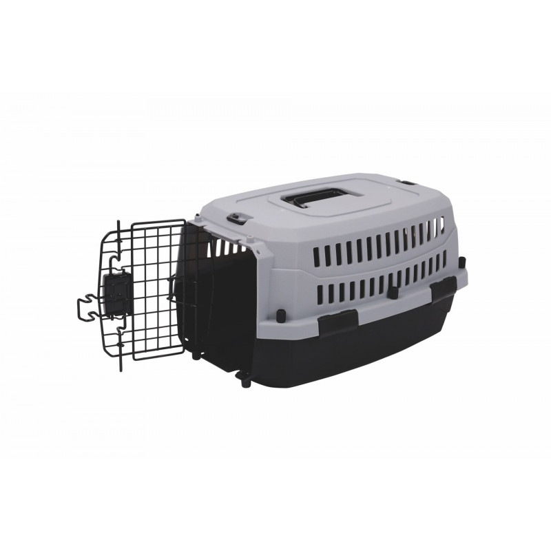 M-Pets Viaggio Carrier Iata Kedi ve Küçük Irk Köpek Taşıma Çantası 48.3x32x25.4 Cm Gri/Siyah Xsmall