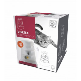M-Pets Vortex İnteraktif Kedi Oyuncağı 22x19.7 Cm Beyaz