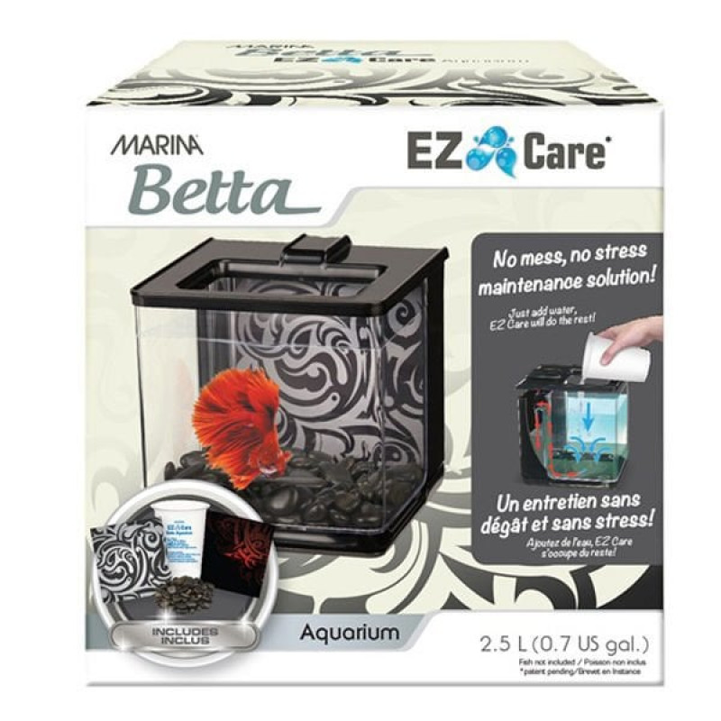 Marina 2.5 Lt Beta seti EZ Care Aqua Siyah | Tatlı Su Akvaryumu