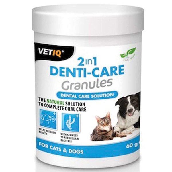 Mc VetiQ 60 Gr 2in1 Denti Care Granules Tartar Ve Plak Önleyici Diş Temizleme Tozu | Kedi Ağız Bakım Ürünü