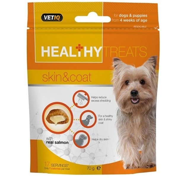 MC VetIQ 70 Gr Deri Tüy Sağlığı Destekleyen Somonlu Ödül Maması | Köpek Atıştırmalık Ödül Maması