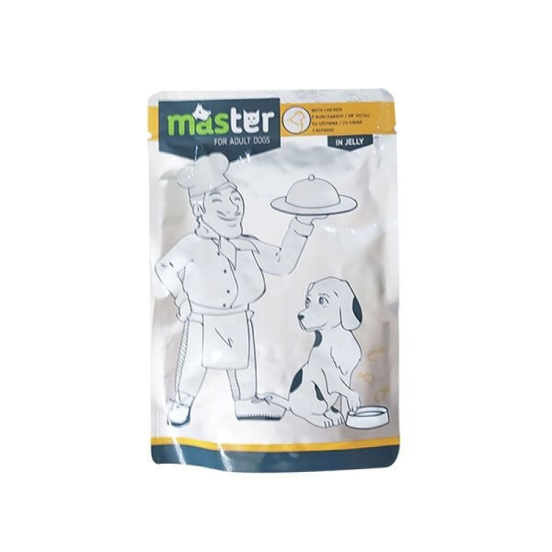Master 80 Gr Küçük Irk Jöleli Pouch Tavuk | Yetişkin Köpek Konserve Maması Master 80 Gr Küçük Irk Jöleli Pouch Tavuk | Yetişkin Köpek Konserve Maması