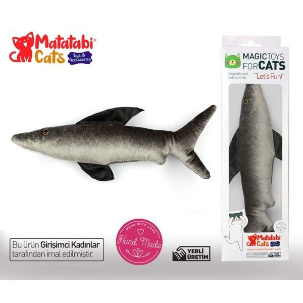 Matatabi Cats 26 Cm Fiso Oyuncagı Gri | Peluş Kedi Oyuncağı