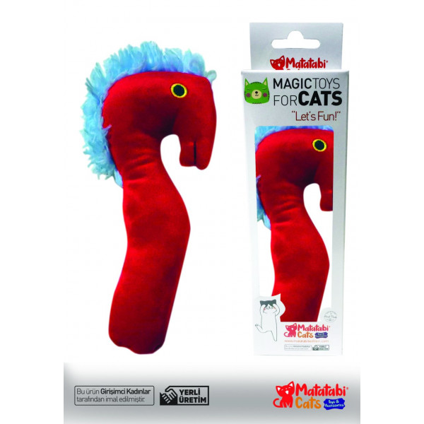 Matatabi Cats 26 Cm Horsi Oyuncak Kırmızı | Peluş Kedi Oyuncağı