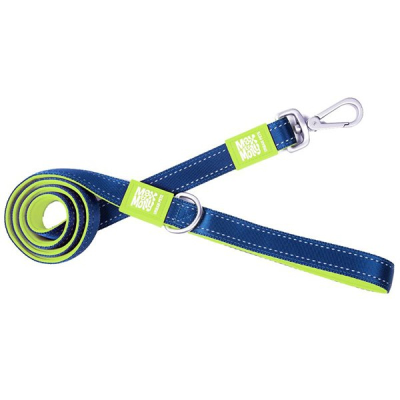 Max & Molly 1.5x120 Cm Matrix Gezdirme Kayışı Lime Green Small