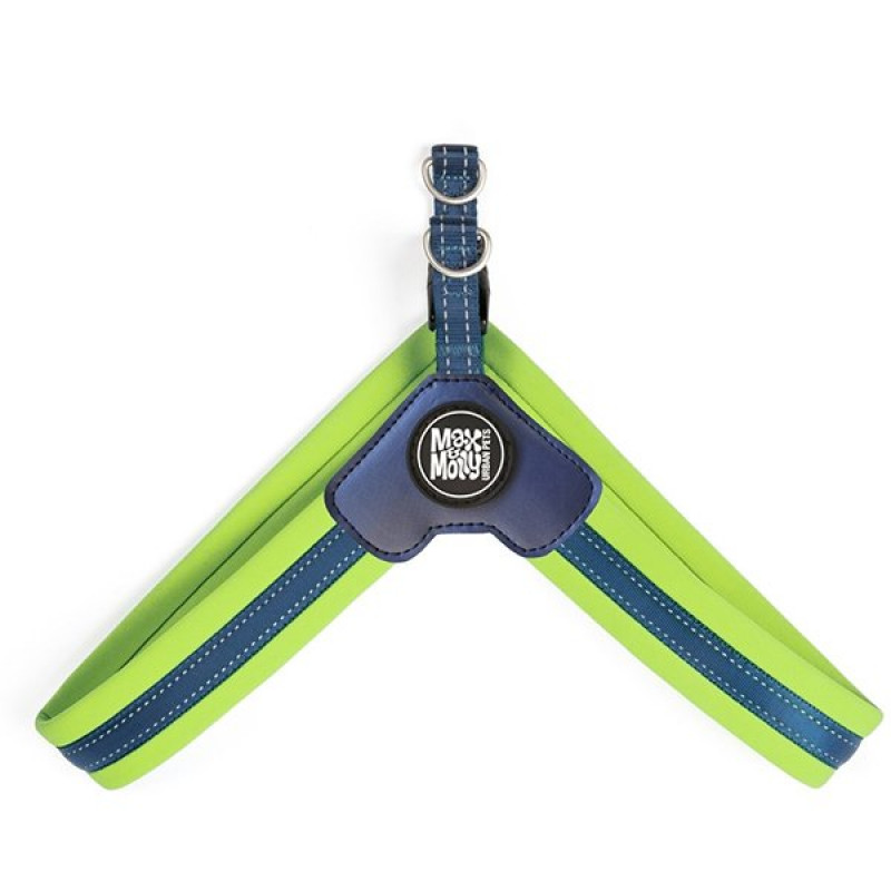 Max & Molly 45-48 Cm Q-Fit Matrix Göğüs Tasması Lime Green Medium