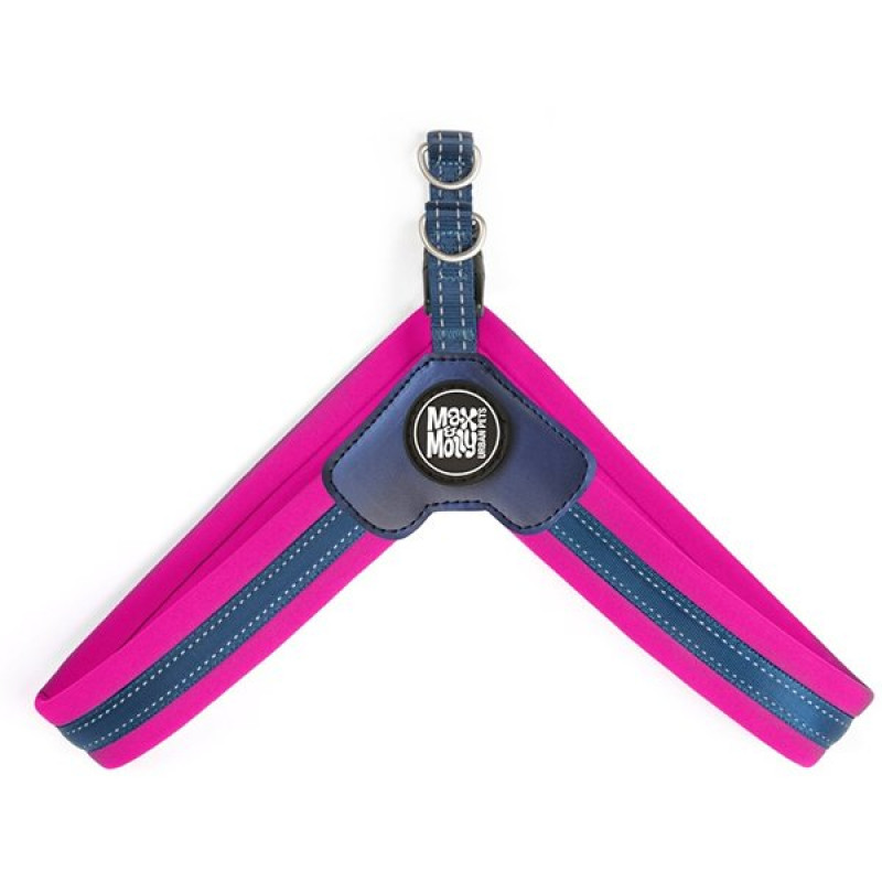 Max & Molly 50-56 Cm Q-Fit Matrix Göğüs Tasması Large Pembe