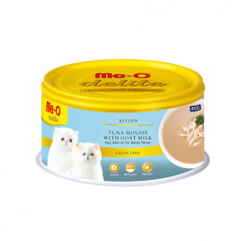 Me-O 6 Adet Delite Kitten Tuna Mousse with Goat Milk 80 Gr | Yavru Kedi Maması Me-O 6 Adet Delite Kitten Tuna Mousse with Goat Milk 80 Gr | Yavru Kedi Maması