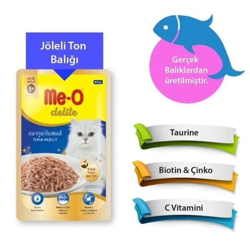 Me-O 70 Gr Ton Balıklı Yetişkin Pouch | Yetişkin Kedi Maması
