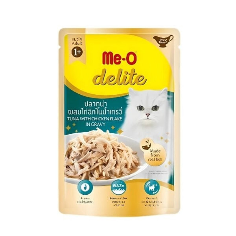 Meo Delite 70 Gr Ton Balıklı ve Tavuklu Pouch Yetişkin Kedi Maması