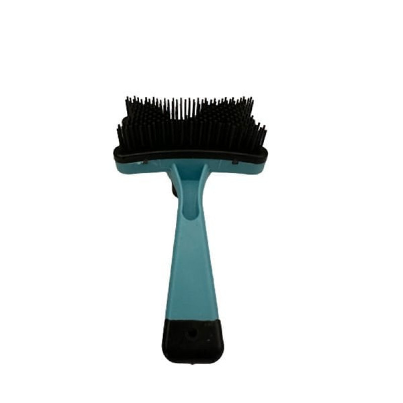 Meo Fonksiyonel Tuşlu Bakım Tarağı Kırmızı Sarı Açık Mavi | Köpek Tarağı