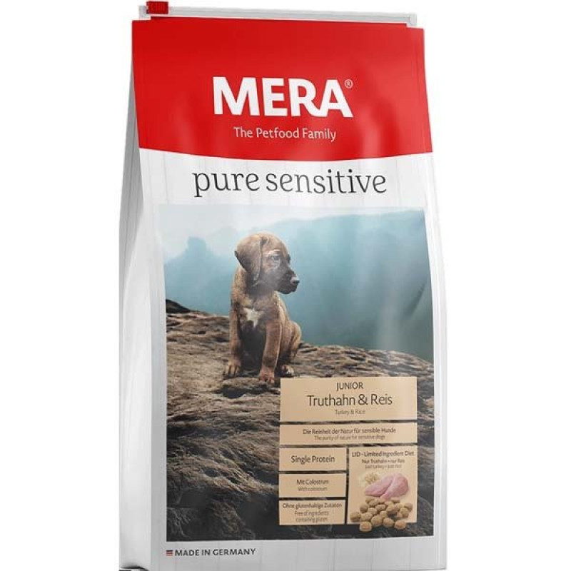 Mera 4 Kg Pure Sensitive Junior Hindili Yavru | Yavru Köpek Kuru Maması Mera 4 Kg Pure Sensitive Junior Hindili Yavru | Yavru Köpek Kuru Maması