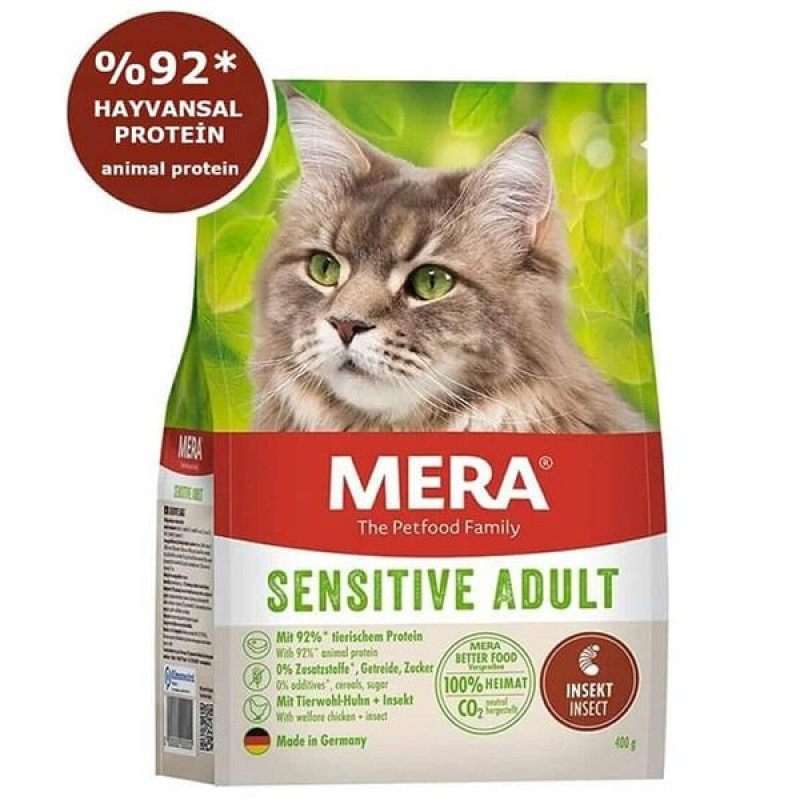 Mera Insect Sensitive 2 Kg Larva Proteinli Tahılsız Yetişkin Kedi Maması 