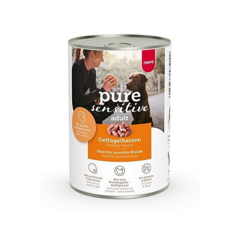 Mera Pure Sensitive Adult 400 Gr Kümes Hayvanlı Yetişkin Köpek Konservesi 