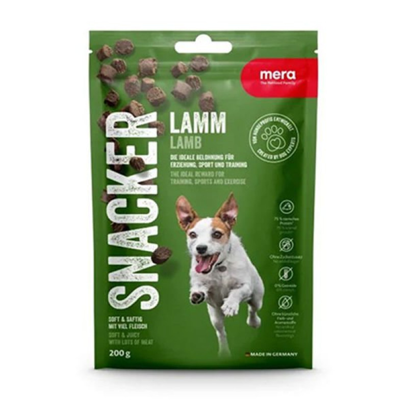 Mera Snacker 200 Gr Kuzu Etli Yumuşak Köpek Ödülü Maması 