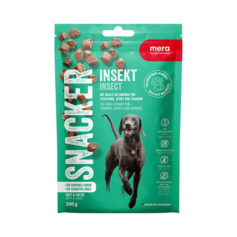 Mera Snacker İnsect 200 Gr Böcekli Yumuşak Köpek Ödülü Maması 