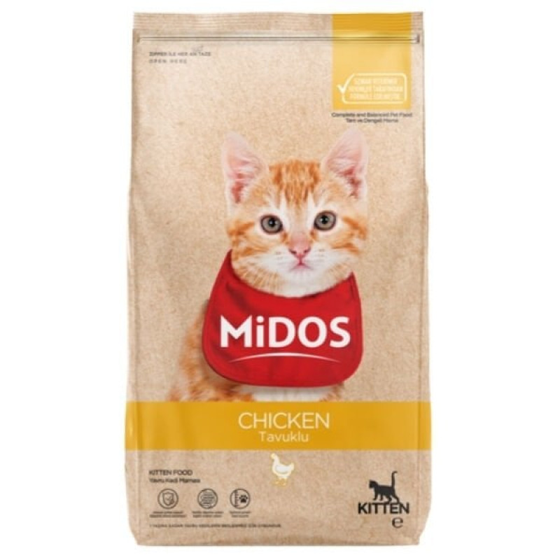 Midos 2 Kg Tavuklu Yavru Kedi Maması 