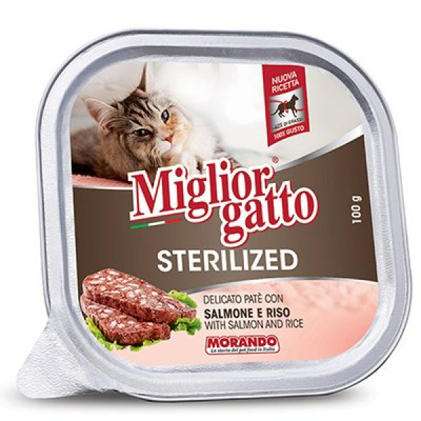 Miglior 100 Gr Somon ve Pirinçli Kısırlaştırılmış Yetişkin 